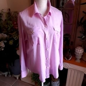 Lauren Jeans Co, Ralph Lauren, XL, Cotton Roll Button LS Shirt